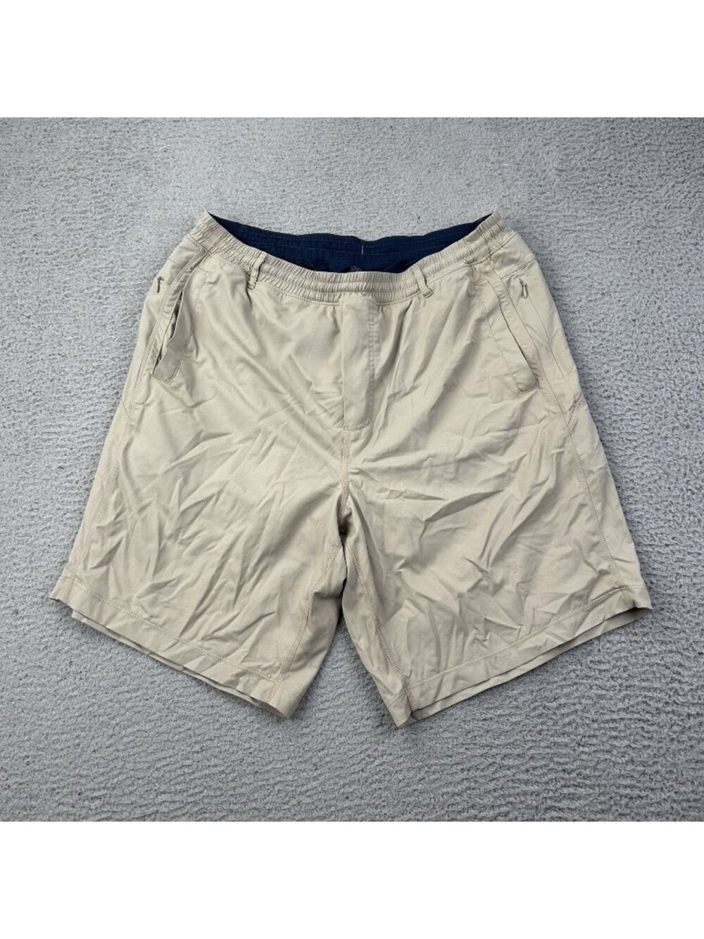 Birddogs Shorts Mens 2XL Long Athletic Lined Khaki Performance Broomstick